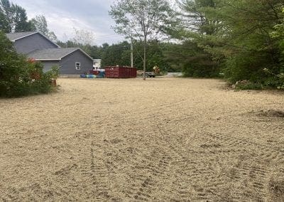 Seeding and straw application