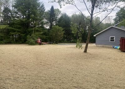 Seeding and straw application