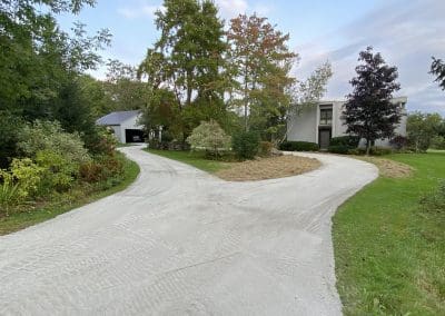 New gravel driveway